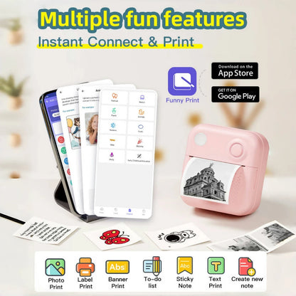 Dolewa D3 Mini Thermal Printer – Labels & Photo Printing