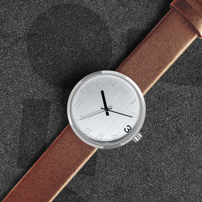 TOMI Men's Watch Luxury Brown Belt Quartz Watch Men's and Women's Leisure Simple Watch Men's Watch Gift