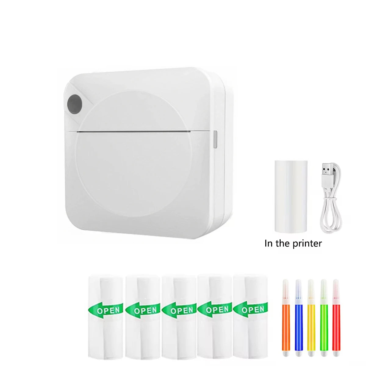 Mini Thermal Printer – Inkless Pocket Printer for Photos & Notes"