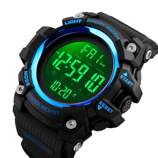 SKMEI 1384 Waterproof Digital Sport Watch for Men – Shockproof Military Electronic Wristwatch