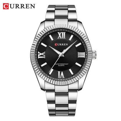 CURREN 8465 Men’s Fashion Quartz Watch – Waterproof Casual Timepiece with Calendar & Luminous Silicone Strap