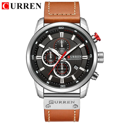 CURREN Fashion Date Quartz Men's Luxury Chronograph Sport Watch – Top Brand