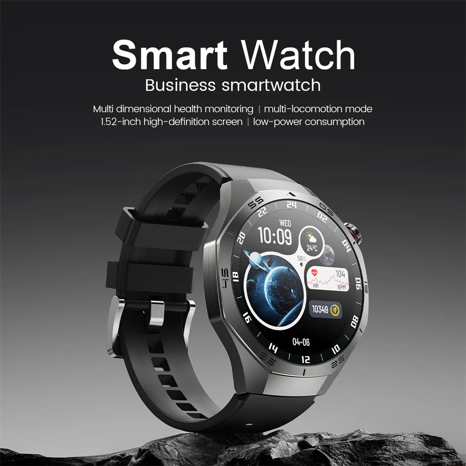 Luxorive GT5 Pro Smartwatch – GPS, AMOLED, Heart Rate, Bluetooth Call, Waterproof