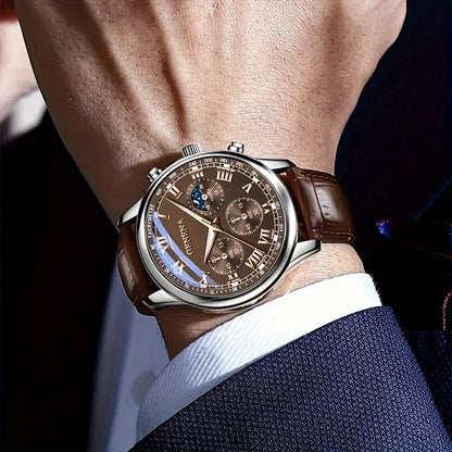 Luxorive LumeEdge – Men’s Sporty Business Quartz Watch