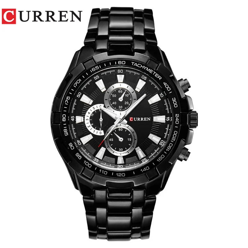 CURREN Large Dial Fashion Quartz Watch for Men – Waterproof Business Leisure Wristwatch