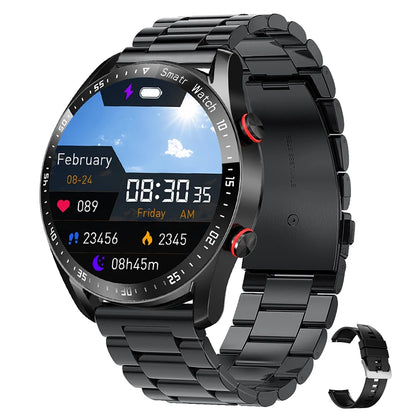 Luxorive ECG+PPG Smartwatch – Health & Sports Tracker with Bluetooth Call + Box