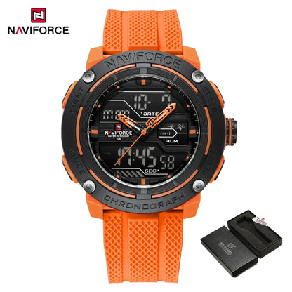 🕰️ NAVIFORCE Luxury Brand Men's Sport Watches Men Dual Display LED Digital Waterproof Leather Strap Quartz Military Watch Man Clock








NAVIFORCE Luxury Brand Men's Sport Watches Men Dual Display LED Digital Waterpro