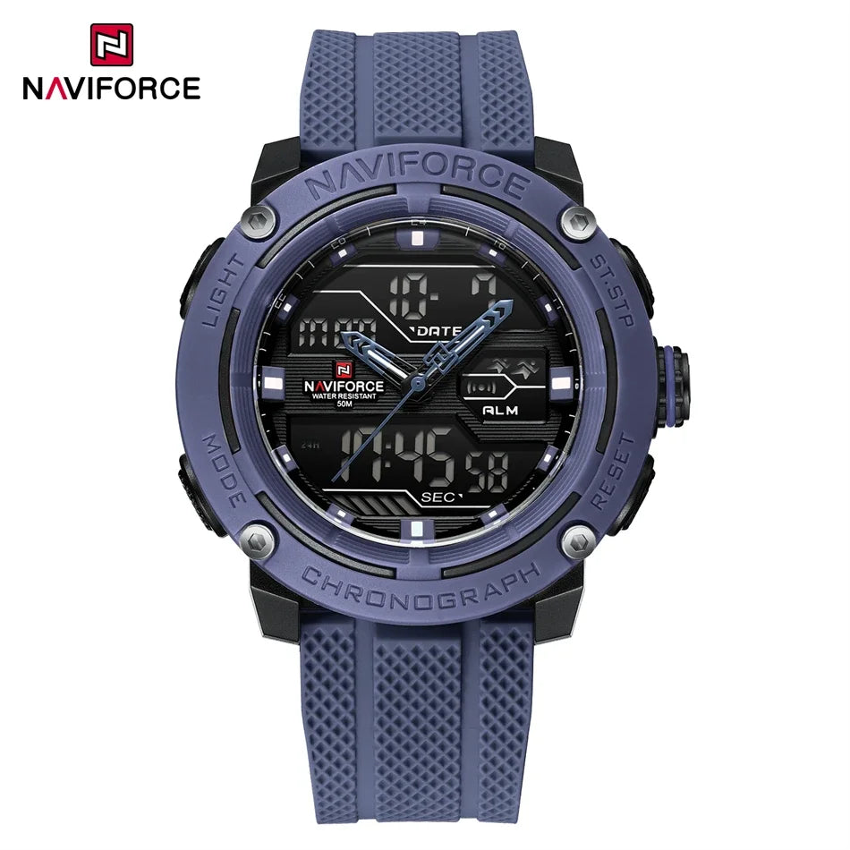 🕰️ NAVIFORCE Luxury Brand Men's Sport Watches Men Dual Display LED Digital Waterproof Leather Strap Quartz Military Watch Man Clock








NAVIFORCE Luxury Brand Men's Sport Watches Men Dual Display LED Digital Waterpro