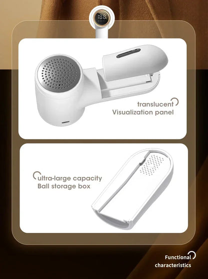 Electric Lint Remover HairBall Trimmer Sweater Defuzzer Intelligent Digital Display Lints Shaver Trimmer USB Charge 5 Gears