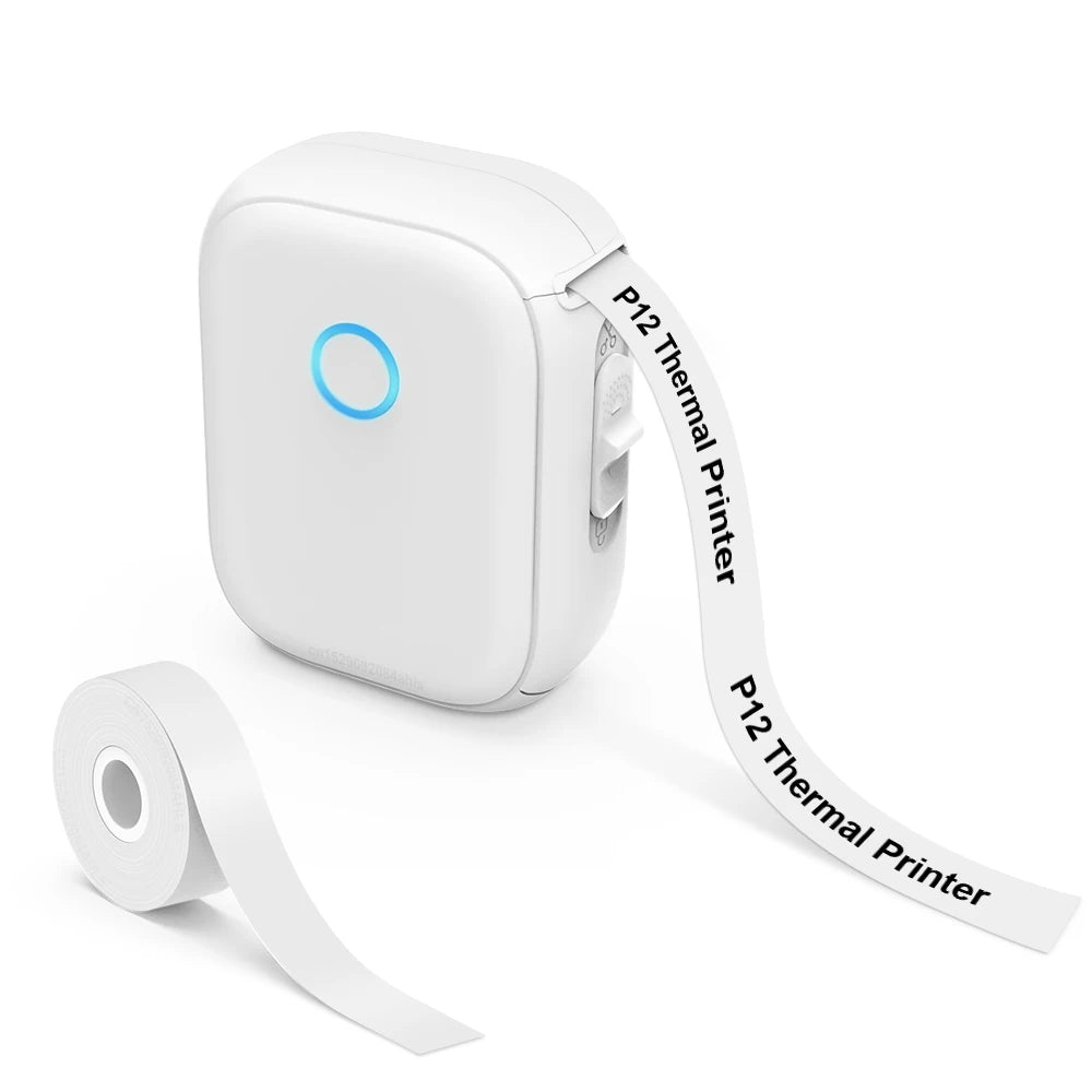 P12 Mini Thermal Label Printer – Portable Sticker Maker