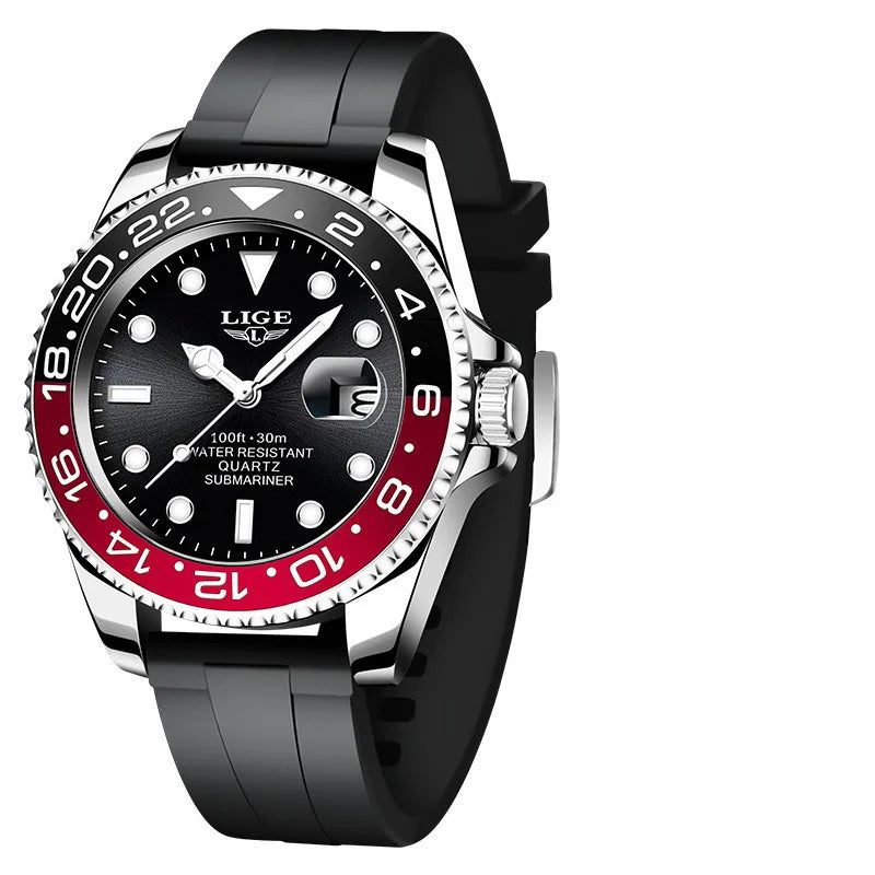 LIGE 2025 — a modern, luxurious men’s quartz wristwatch designed for style, function, and everyday elegance.