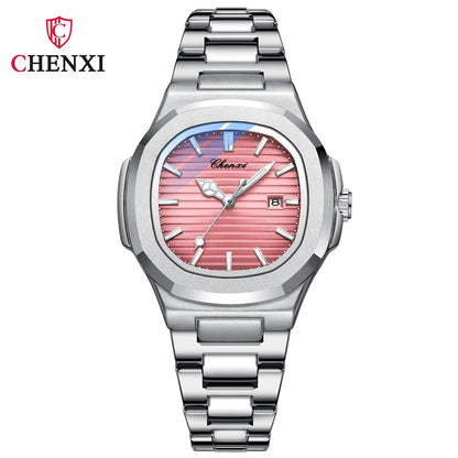 CHENXI Couple Watches Pair Men And Women Fashion Luxury Quartz Wristwatches Ladies Clock 2023 New Product His Hers Watch Sets