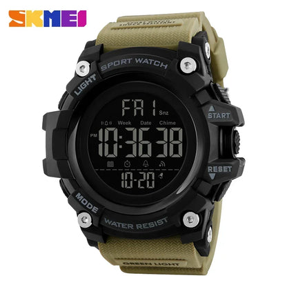SKMEI 1384 Waterproof Digital Sport Watch for Men – Shockproof Military Electronic Wristwatch