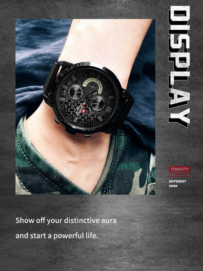 NAVIFORCE Black Luxury Men Watch Fashion Military Sport Man Watches Waterproof Wristwatch Male Creative Clock Masculino Relogio