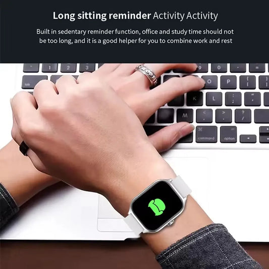 Luxorive GTS Smartwatch – 2.01" HD Display, Bluetooth Call, GPS, NFC, 100+ Sport Modes for Men & Women