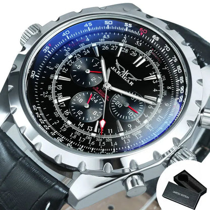 Luxorive SteelCommander – Luxury Automatic Mechanical Watch for Men | Military Sport Design