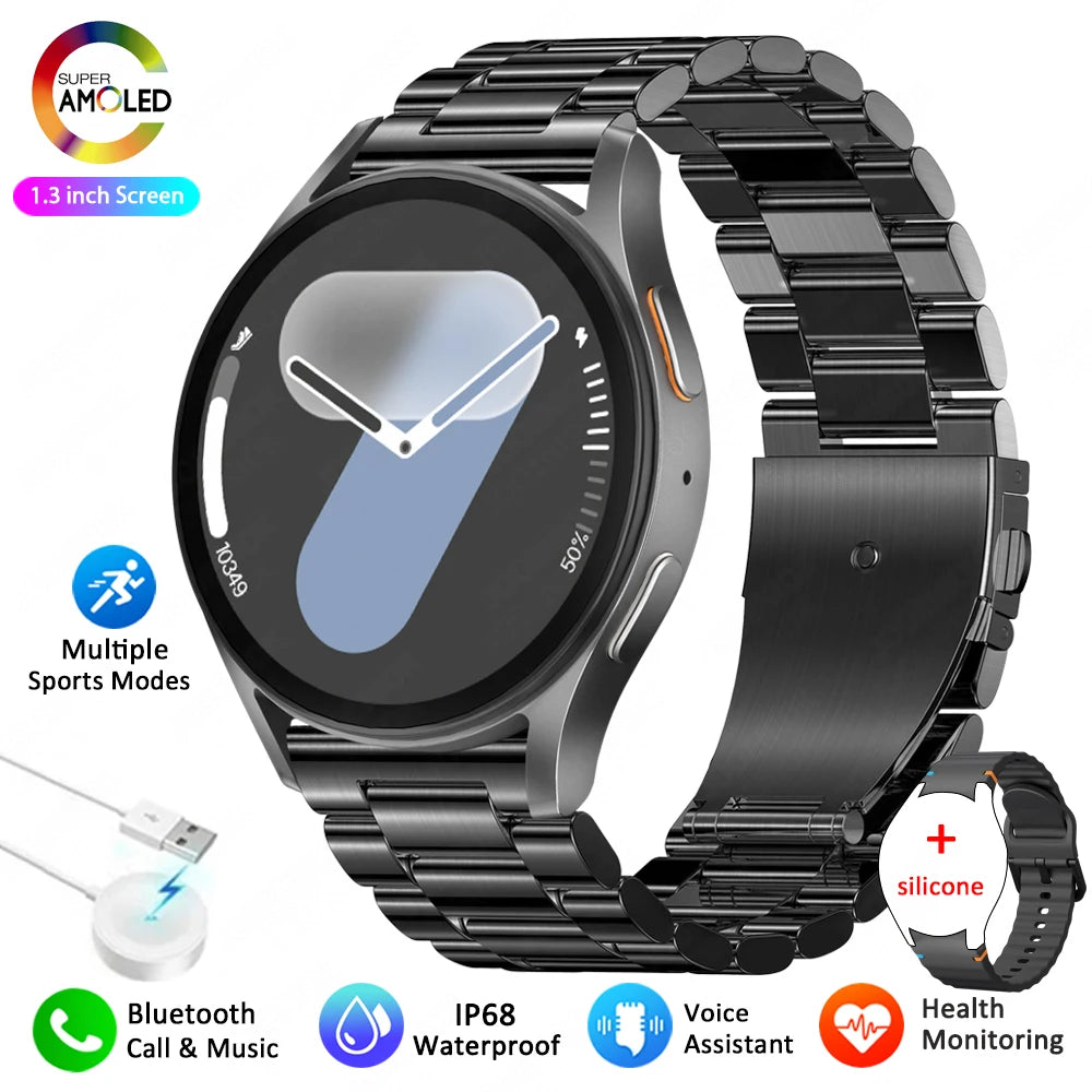 Luxorive AstroFit 7 ⌚ – AMOLED HD Smartwatch with Compass, Bluetooth Calling & Fitness Tracker