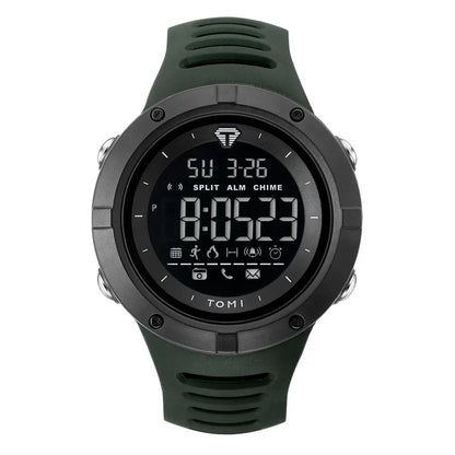 TOMI Men's Watch Night Glow Waterproof Fashion Digital TPU Material Sports Watch