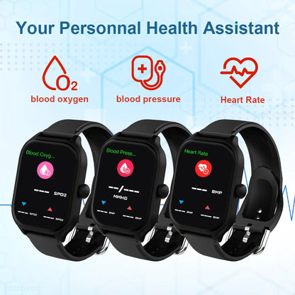 Luxorive GTS Smartwatch – 2.01" HD Display, Bluetooth Call, GPS, NFC, 100+ Sport Modes for Men & Women