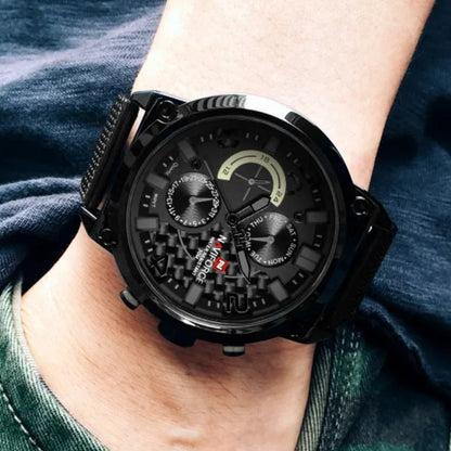 NAVIFORCE Black Luxury Men Watch Fashion Military Sport Man Watches Waterproof Wristwatch Male Creative Clock Masculino Relogio