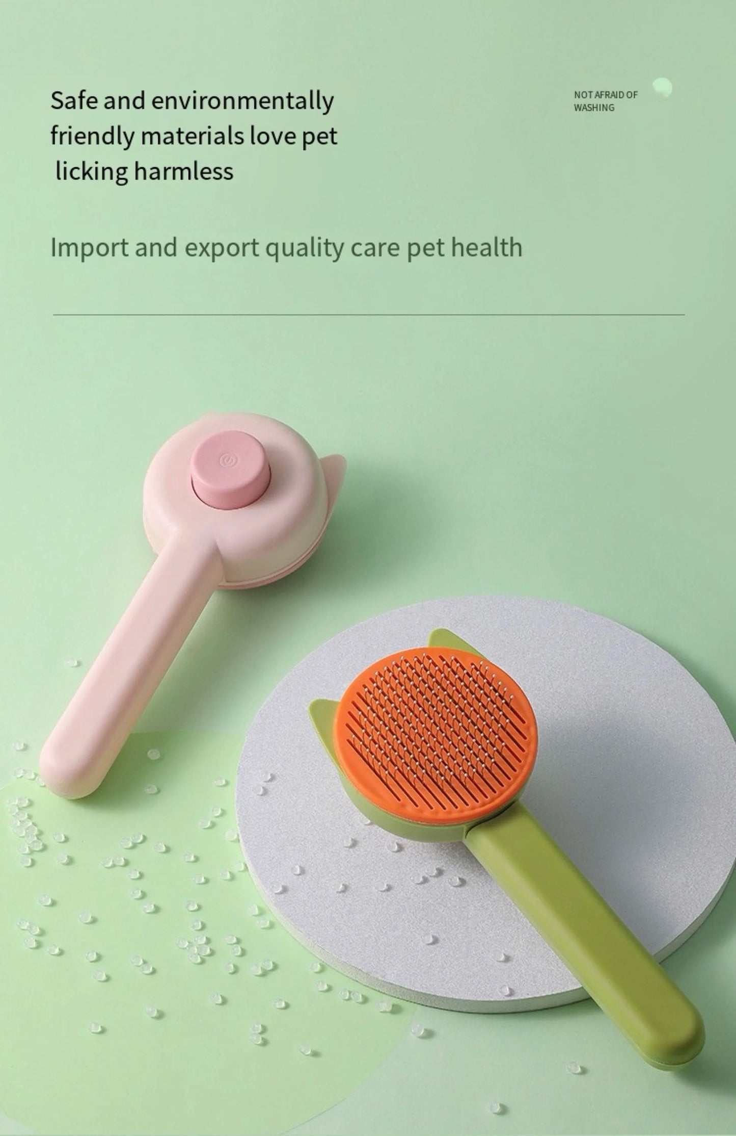 Pet Hair Remover Brush – Self-Cleaning Comb for Cats & Dogs