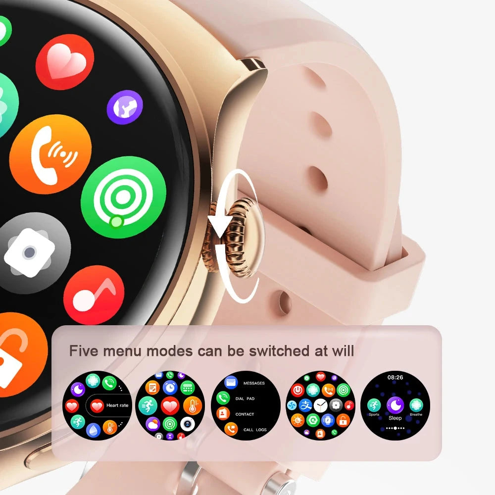Luxorive Smartwatch 4 Mini – Bluetooth Calling, GPS, NFC & Health Tracking Watchify 