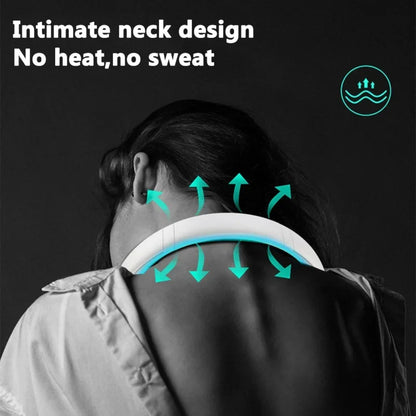 Clearance_Portable mini home summer air-cooled neck hanging fan for outdoor sports, running, travel without blades, wearable USB