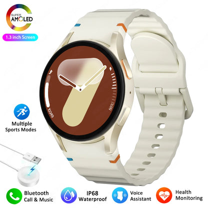 Luxorive AstroFit 7 ⌚ – AMOLED HD Smartwatch with Compass, Bluetooth Calling & Fitness Tracker