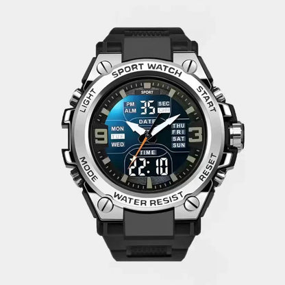 Luxorive DualForce X1  – Luxury Quartz + Digital Watch with Night Light & Waterproof Build