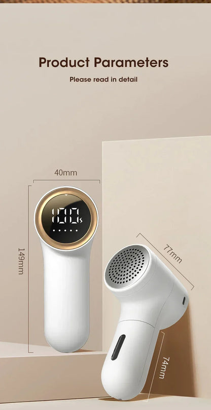 Electric Lint Remover HairBall Trimmer Sweater Defuzzer Intelligent Digital Display Lints Shaver Trimmer USB Charge 5 Gears