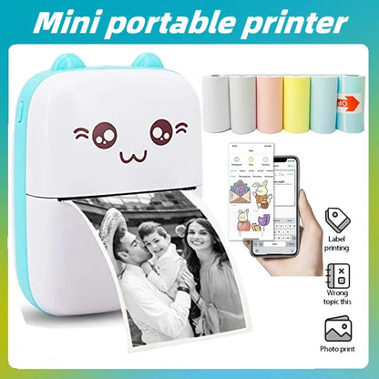 Mini Cat Thermal Printer – Wireless Photo & Label 58mm