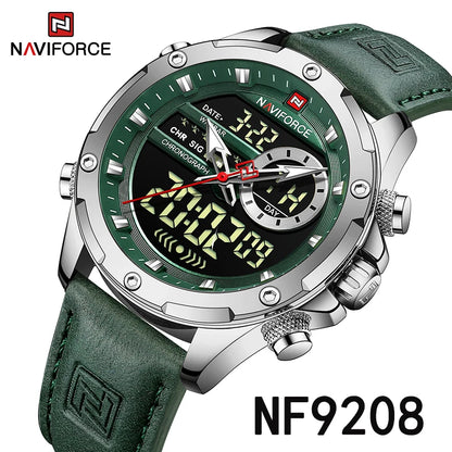 NAVIFORCE Luxury Men Quartz Watch Military LED Digital Waterproof Wristwatch Sport Chronograph Male Clock Relogios Masculino