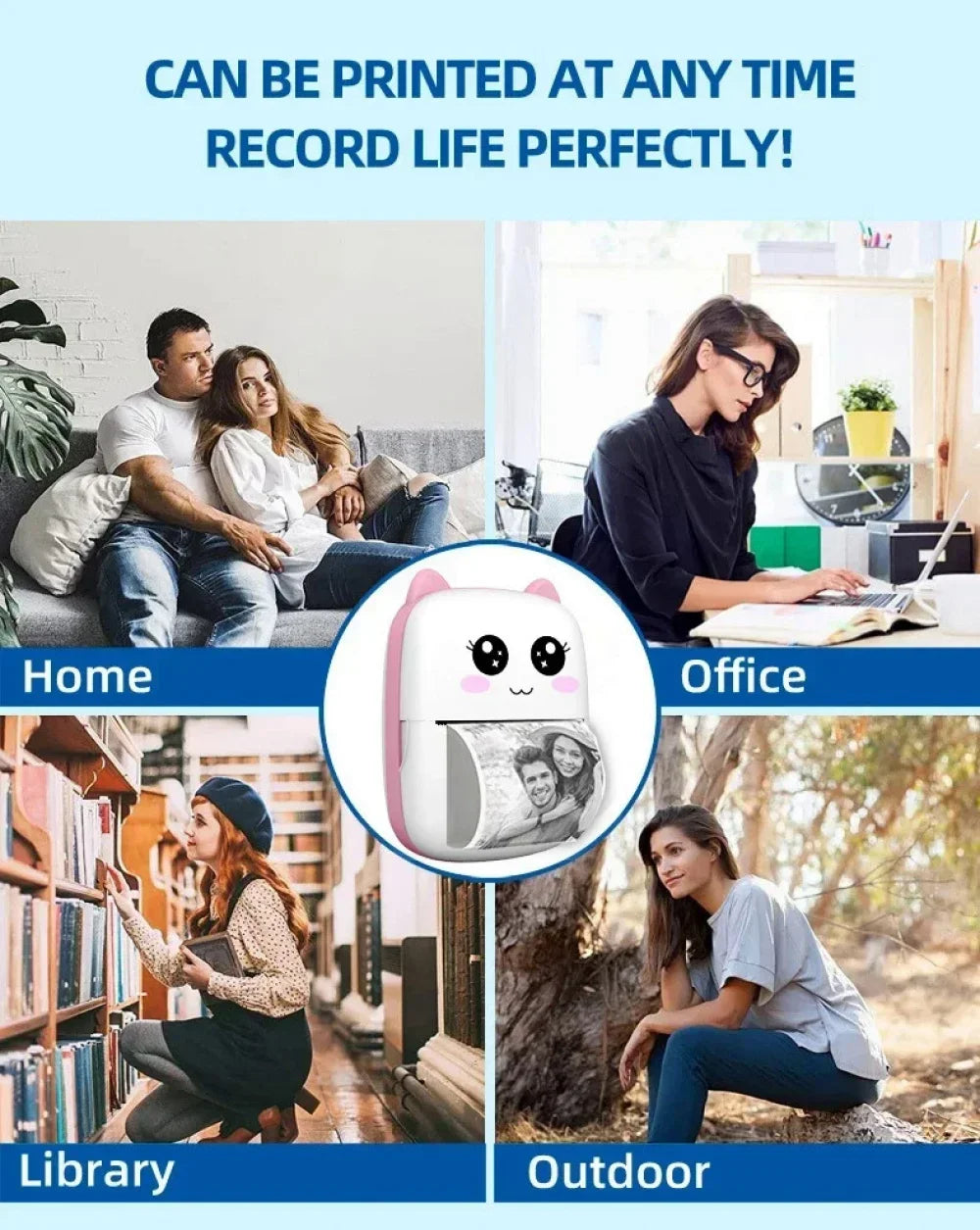 C15 Mini Thermal Bluetooth Printer – Inkless & Portable