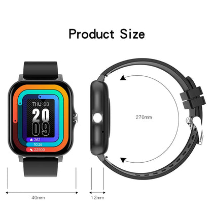 Luxorive PulsePro 2024 – Full Touchscreen Sport Fitness Smartwatch with BT Call for Men & Women