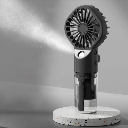 1pc Portable Handheld Mist Fan – Water Spray Mini Fan for Summer & Outdoor Use