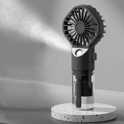 Mini Portable USB Handheld Fan with Humidifier – Rechargeable Mist & Water Spray Cooling Fan
