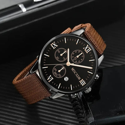 Luxorive Pro Quartet – Men’s 4‑Piece Quartz Watch & Bracelet Set (Business • Fashion • Casual)