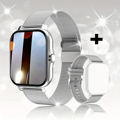Luxorive PulsePro 2024 – Full Touchscreen Sport Fitness Smartwatch with BT Call for Men & Women