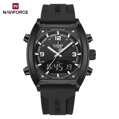 NAVIFORCE Luxury Men's Watches Sport Quartz Watch Men LCD Dual Display Waterproof Luminous Man Wristwatch 2025 Relogio Masculino