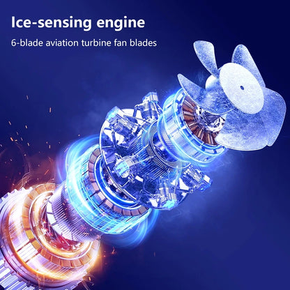 Mini Bladeless Hand Fan – USB Rechargeable, Portable High-Speed Fan for Eyelash & Personal Use