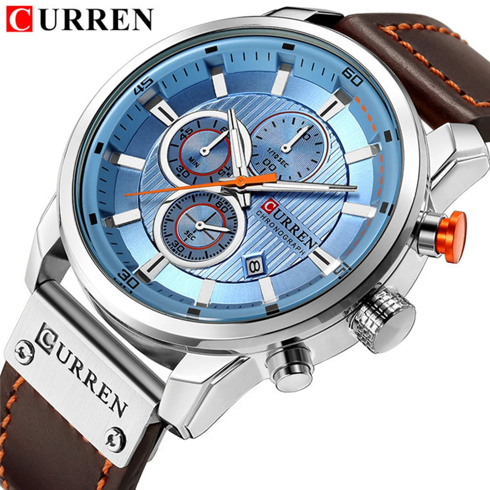 CURREN Fashion Date Quartz Men's Luxury Chronograph Sport Watch – Top Brand