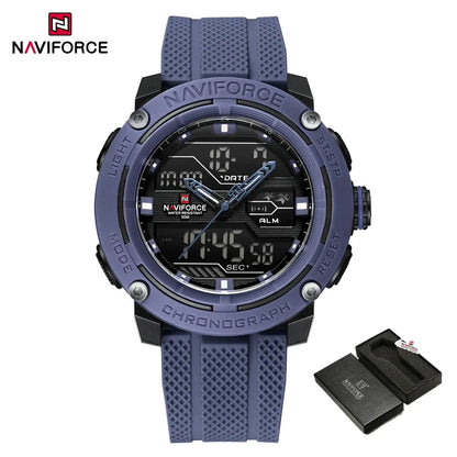 🕰️ NAVIFORCE Luxury Brand Men's Sport Watches Men Dual Display LED Digital Waterproof Leather Strap Quartz Military Watch Man Clock








NAVIFORCE Luxury Brand Men's Sport Watches Men Dual Display LED Digital Waterpro