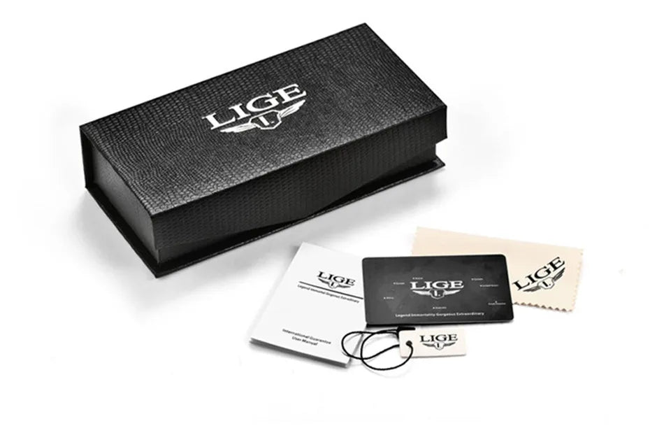 LIGE 30ATM Diver Watch – Luxury Waterproof Quartz Sports Watch for Men