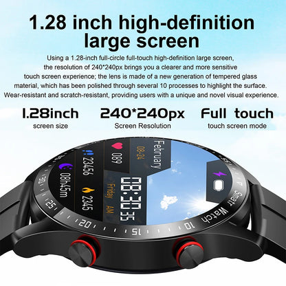 Luxorive ECG+PPG Smartwatch – Health & Sports Tracker with Bluetooth Call + Box