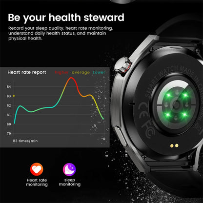 Luxorive GT5 Pro Smartwatch – GPS, AMOLED, Heart Rate, Bluetooth Call, Waterproof