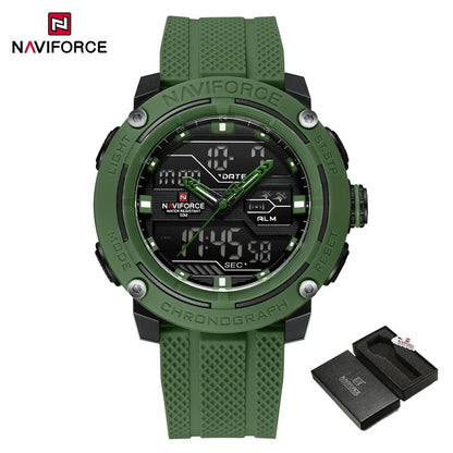 🕰️ NAVIFORCE Luxury Brand Men's Sport Watches Men Dual Display LED Digital Waterproof Leather Strap Quartz Military Watch Man Clock








NAVIFORCE Luxury Brand Men's Sport Watches Men Dual Display LED Digital Waterpro