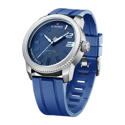 NAVIFORCE Top Brand Watch Men Fashion Casual Waterproof Simple Style Quartz Wristwatch Military Male TPU Strap Clock