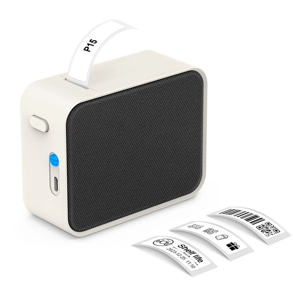 P15 Mini Bluetooth Label Printer – Portable & Thermal