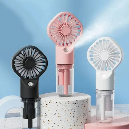 1pc Portable Handheld Mist Fan – Water Spray Mini Fan for Summer & Outdoor Use