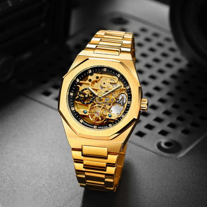 Luxorive Spectra Tourbillon – Automatic Skeleton Watch with Diamond Dial Watchify 